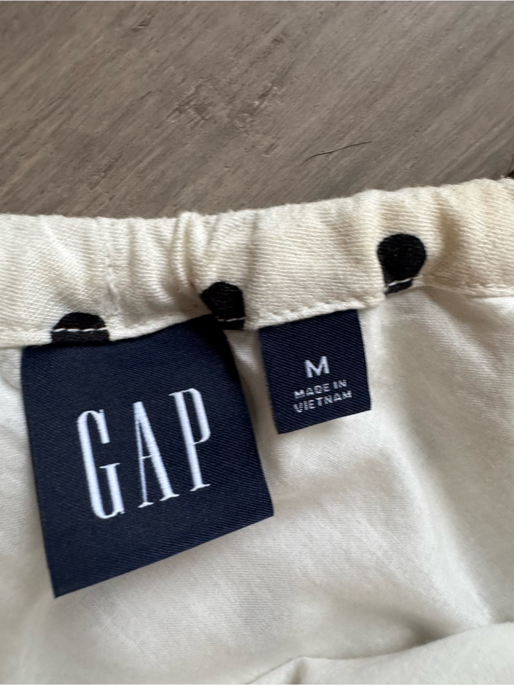 GAP White Midi Skirt with Black Polka Dots - Picture 7 of 10